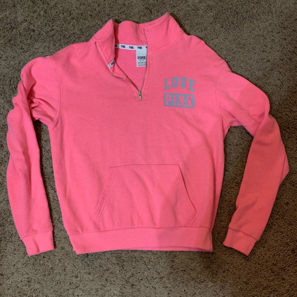 PINK Half-zip Hoodie